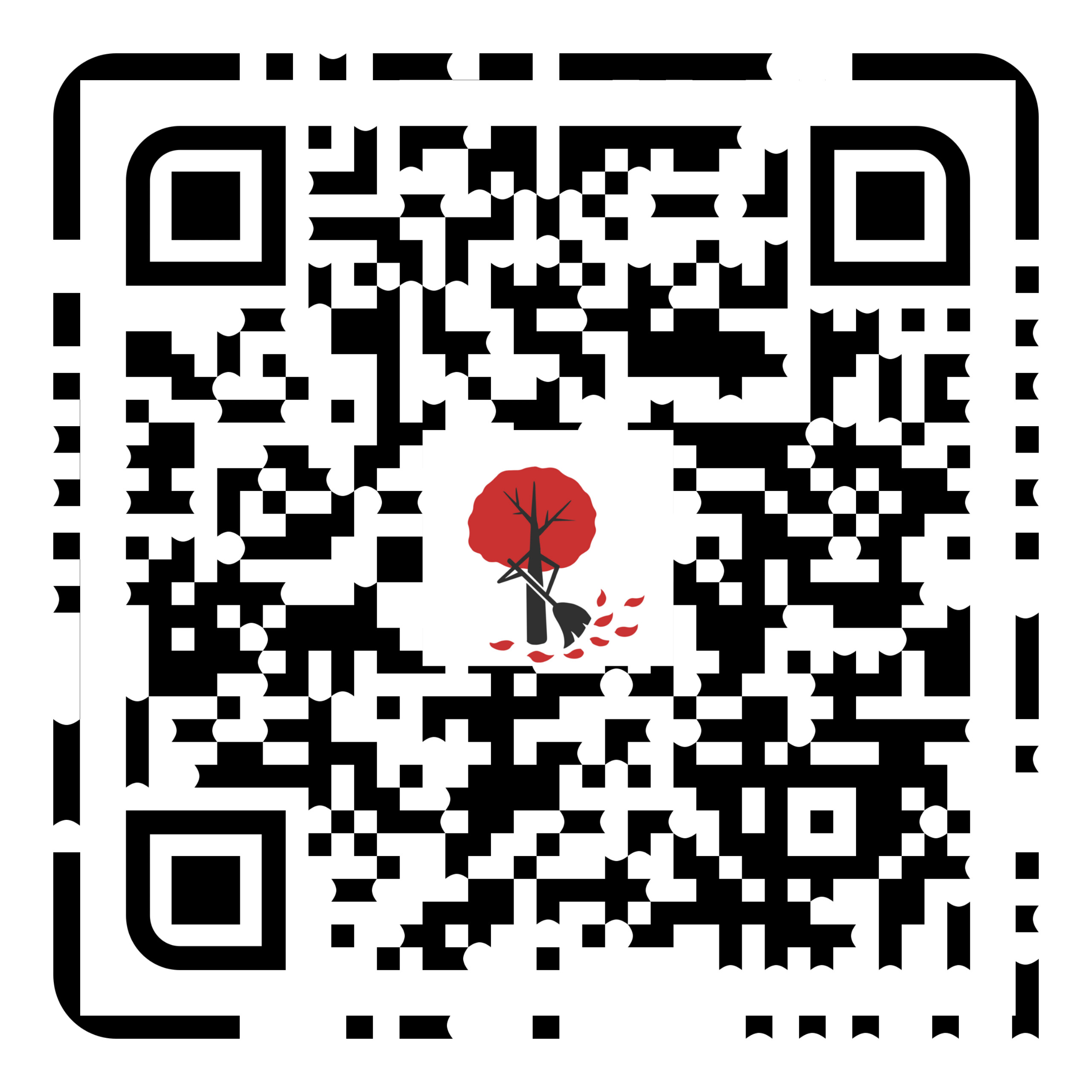 QR code to Nottingham Garden Services Facebook page